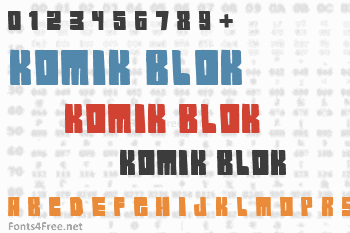 Komik Blok Font