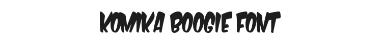Komika Boogie Font