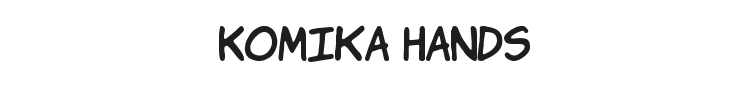 Komika Hands Font Preview