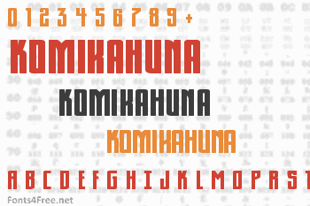 KomikaHuna Font