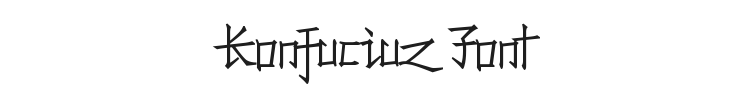 Konfuciuz Font Preview