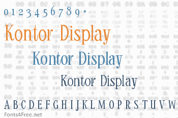 Kontor Display Font