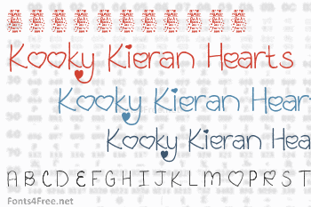 Kooky Kieran Hearts Font