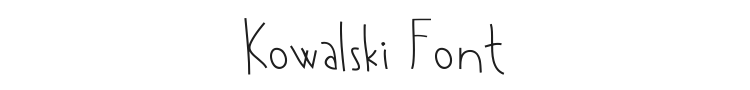 Kowalski Font Preview