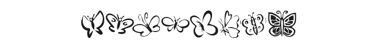 KR Butterflies Font