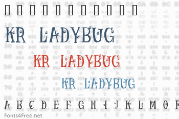 KR Ladybug Font