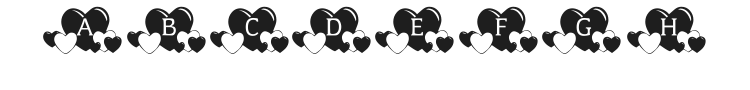 KR Lots of Hearts Font