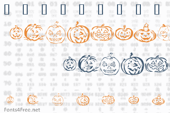 KR Pick A Pumpkin Font