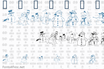 KR Snow People Font