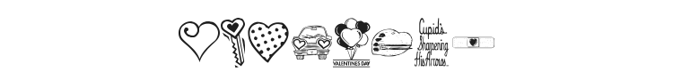 KR Valentine Dings Font Preview