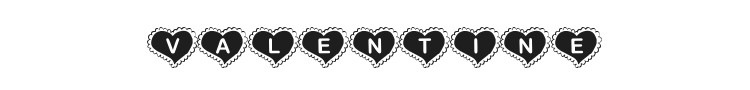 KR Valentine Heart Font