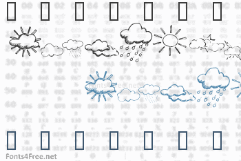 KR Weather Dings Font