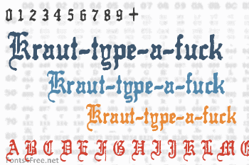 Kraut-type-a-fuck Font