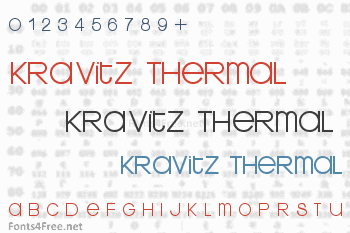 Kravitz Thermal Font