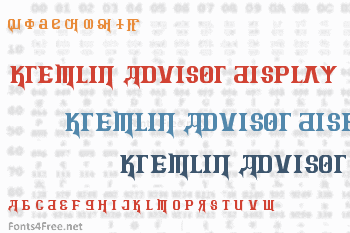 Kremlin Advisor Display Kaps Font