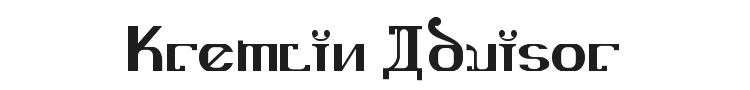 Kremlin Advisor Font