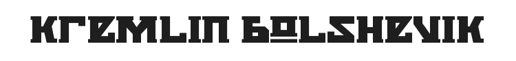 Kremlin Bolshevik Font Preview