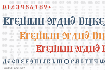 Kremlin Grand Duke Font