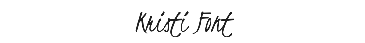 Kristi Font Preview