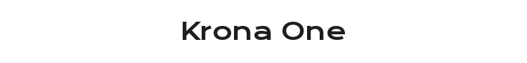 Krona One Font