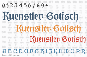 Kuenstler Gotisch Font