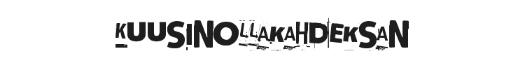 Kuusinollakahdeksan Font Preview