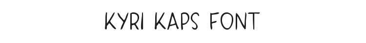 Kyri Kaps Font Preview
