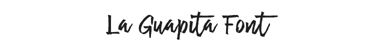 La Guapita Font Preview