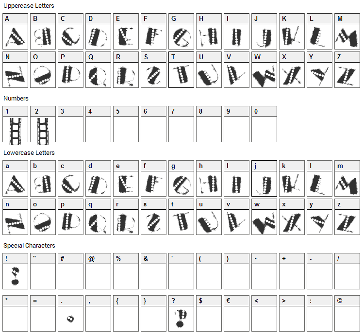 La Hotel Viver Font Character Map