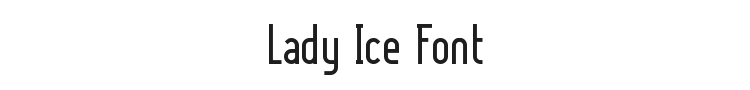 Lady Ice Font