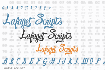 Lafayet Scripts Font