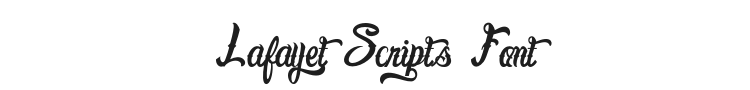 Lafayet Scripts Font Preview