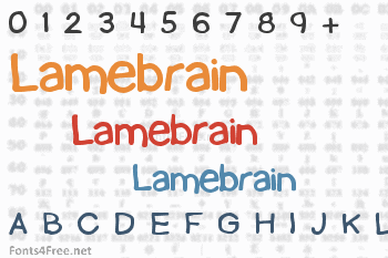 Lamebrain Font