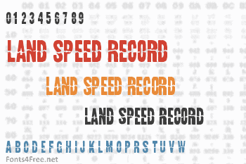 Land Speed Record Font