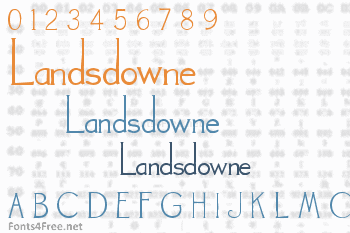 Landsdowne Font