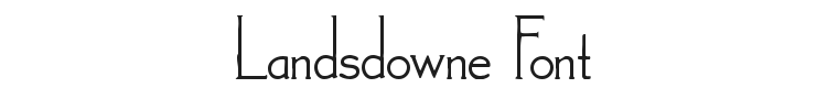 Landsdowne Font