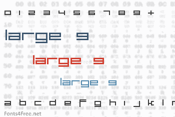 Large 9 Font