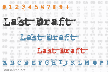 Last Draft Font
