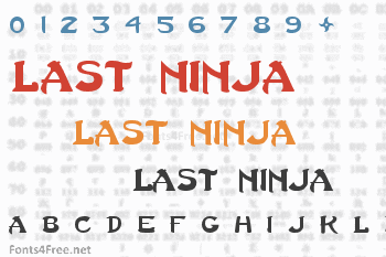 Last Ninja Font