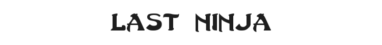 Last Ninja Font Preview
