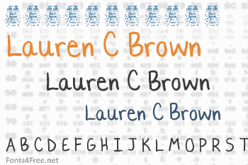 Lauren C. Brown Font