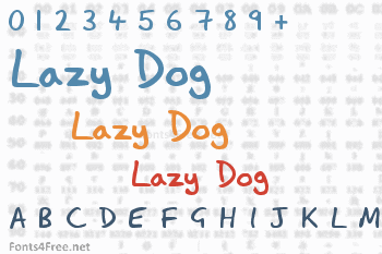 Lazy Dog Font