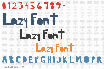 Lazy Font