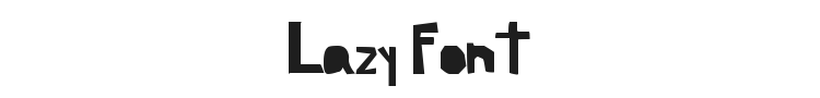 Lazy Font