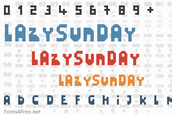 LazySunday Font