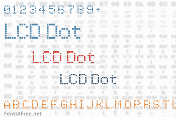 LCD Dot Font