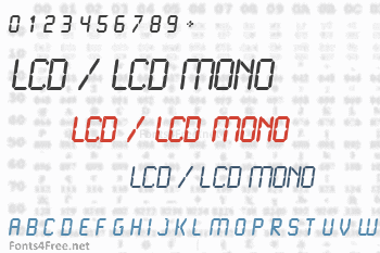 LCD / LCD Mono Font