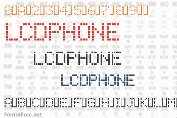 LCD Phone Font