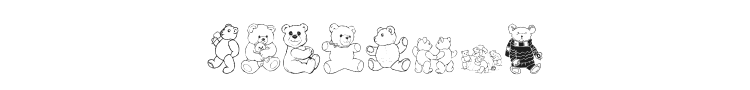 LCR Prestigious Teddies Font Preview