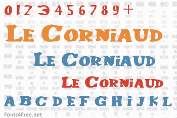 Le Corniaud Font